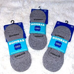 Three Pair BOMBAS CUSHIONED NO SHOWS